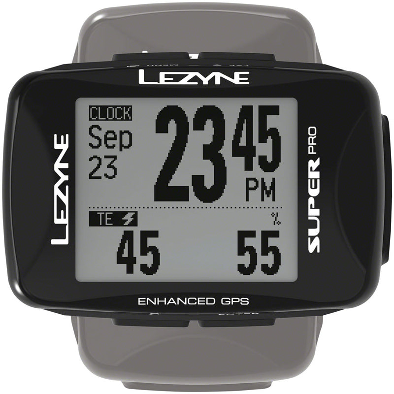 Load image into Gallery viewer, Lezyne Super Pro GPS Loaded Bike Computer - GPS Wireless Heart Rate Monitor BLK
