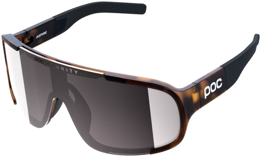 POC Aspire Sunglasses - Tortoise Brown Violet/Silver-Mirror Lens