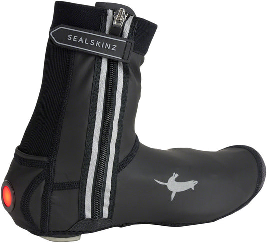 Sealskinz All Weather LED Open Sole Cycle Overshoe - Black Small