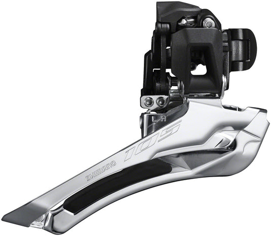 Shimano 105 FD-R7100-BL Front Derailleur - 12-Speed Double 34.9mm Band Clamp Down-Swing Down-Pull 52t Max