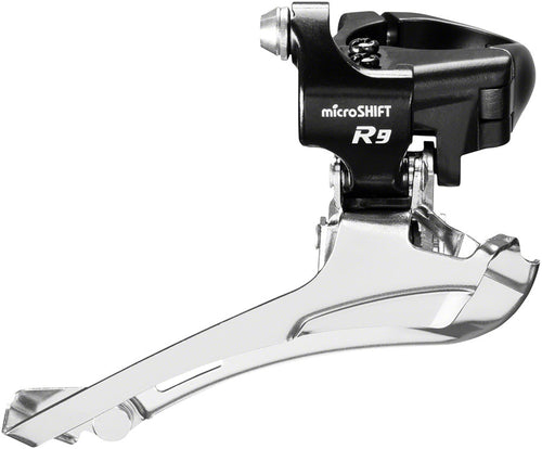 microSHIFT R9-B Double Front Derailleur - 9-Speed Double 46-52t Max Band Clamp Shimano Road Compatible