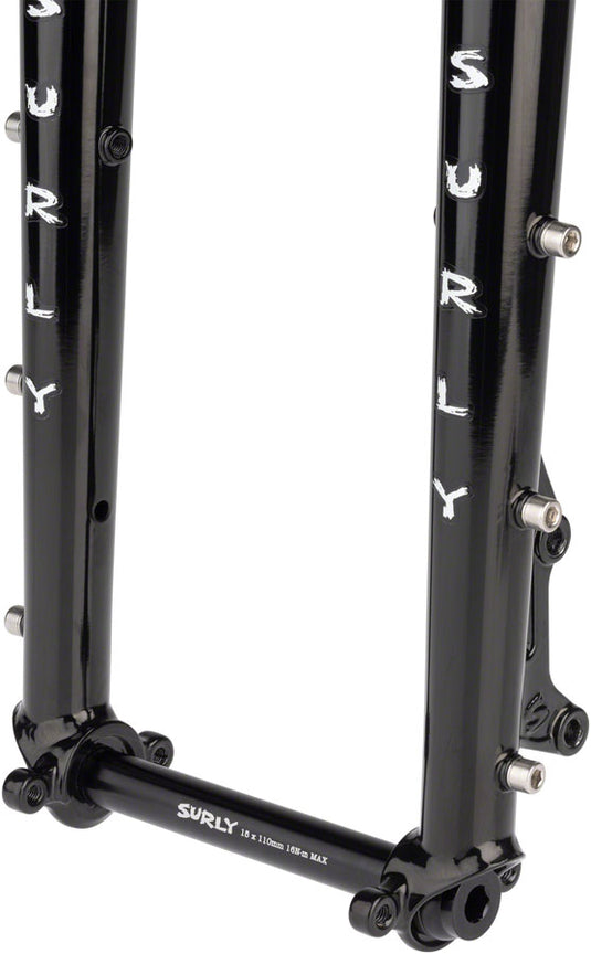 Surly Dinner Fork - 27.5" 110x15mm Thru-Axle 1-1/8" Straight Steerer Steel BLK