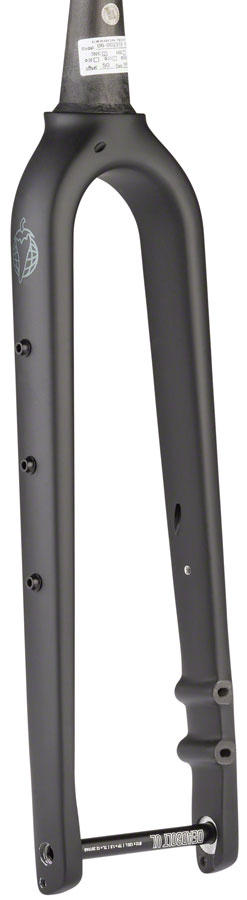Salsa Waxwing Carbon Deluxe Fork - 700c/650b 100x12mm Thru-Axle 1-1/8" Tapered Carbon Flat Mount Disc BLK
