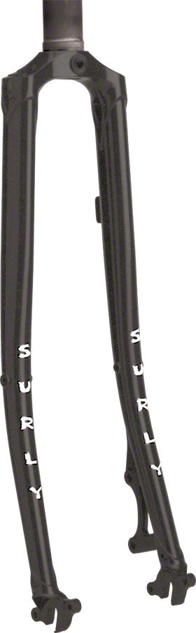 Surly Straggler Disc Fork: 700c 400mm 1-1/8 straight steerer Black