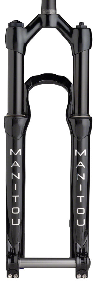 Load image into Gallery viewer, Manitou Circus Expert Suspension Fork - 26&quot; 100 mm 20 x 110 mm 41 mm Offset Gloss BLK Straight Steerer
