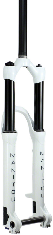 Load image into Gallery viewer, Manitou Circus Expert Suspension Fork - 26&quot; 100 mm 20 x 110 mm 41 mm Offset Gloss White Straight Steerer
