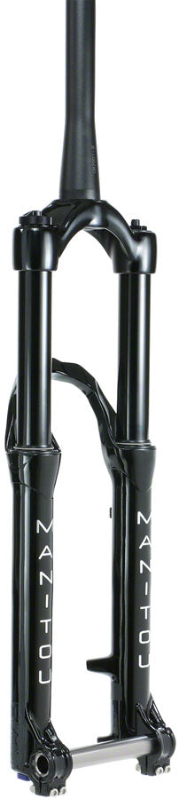 Load image into Gallery viewer, Manitou Circus Expert Suspension Fork - 26&quot; 100 mm 20 x 110 mm 41 mm Offset Gloss BLK
