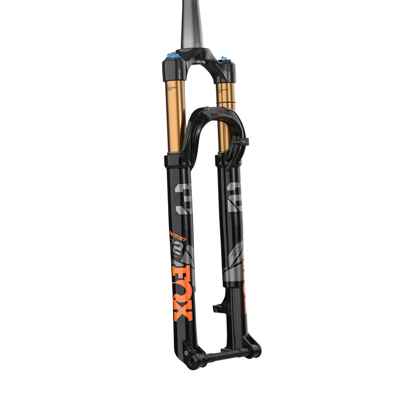 Load image into Gallery viewer, FOX 32 Step-Cast Factory Suspension Fork - 27.5&quot; 100 mm 15 x 110 mm 44 mm Offset Shiny BLK FIT4 Push-Lock Kabolt-X
