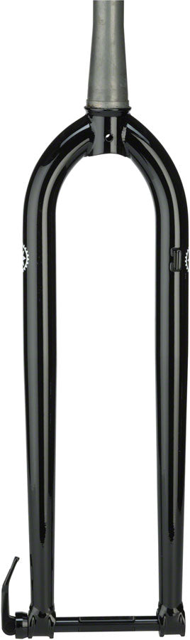 Salsa Cro Moto Grande Fork - 29" 100x15mm Thru-Axle 1-1/8" Tapered Steel IS Disc BLK