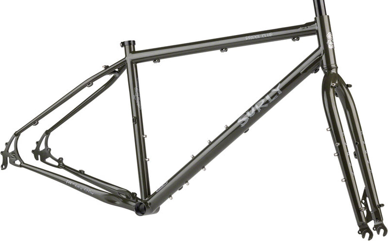 Load image into Gallery viewer, Surly Bridge Club Frameset - 27.5&quot;/700c Steel Majestic Moss Large
