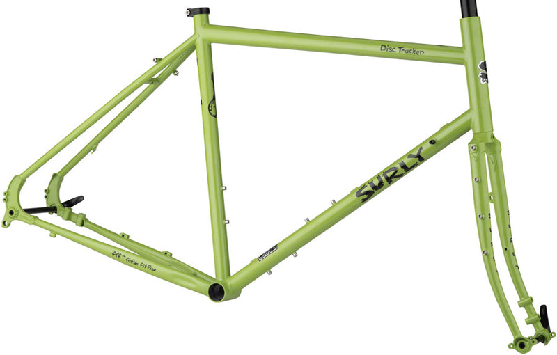 Load image into Gallery viewer, Surly Disc Trucker Frameset - 700c Steel Pea Lime Soup 60cm
