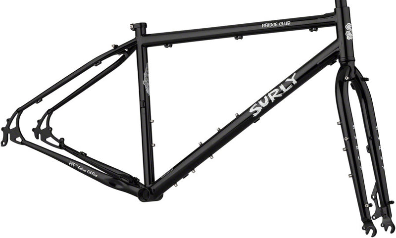 Load image into Gallery viewer, Surly Bridge Club Frameset - 27.5&quot;/700c Steel Black Small
