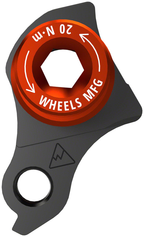 Load image into Gallery viewer, Wheels Manufacturing Universal Derailleur Hanger - 404-3 For Frames designed to accept SRAM UDH BLK/Orange
