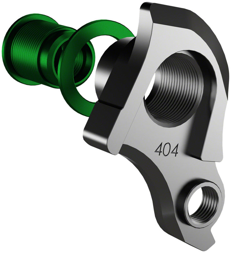 Load image into Gallery viewer, Wheels Manufacturing Universal Derailleur Hanger - 404-9 For Frames designed to accept SRAM UDH BLK/Green
