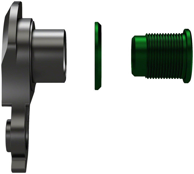 Load image into Gallery viewer, Wheels Manufacturing Universal Derailleur Hanger - 404-9 For Frames designed to accept SRAM UDH BLK/Green
