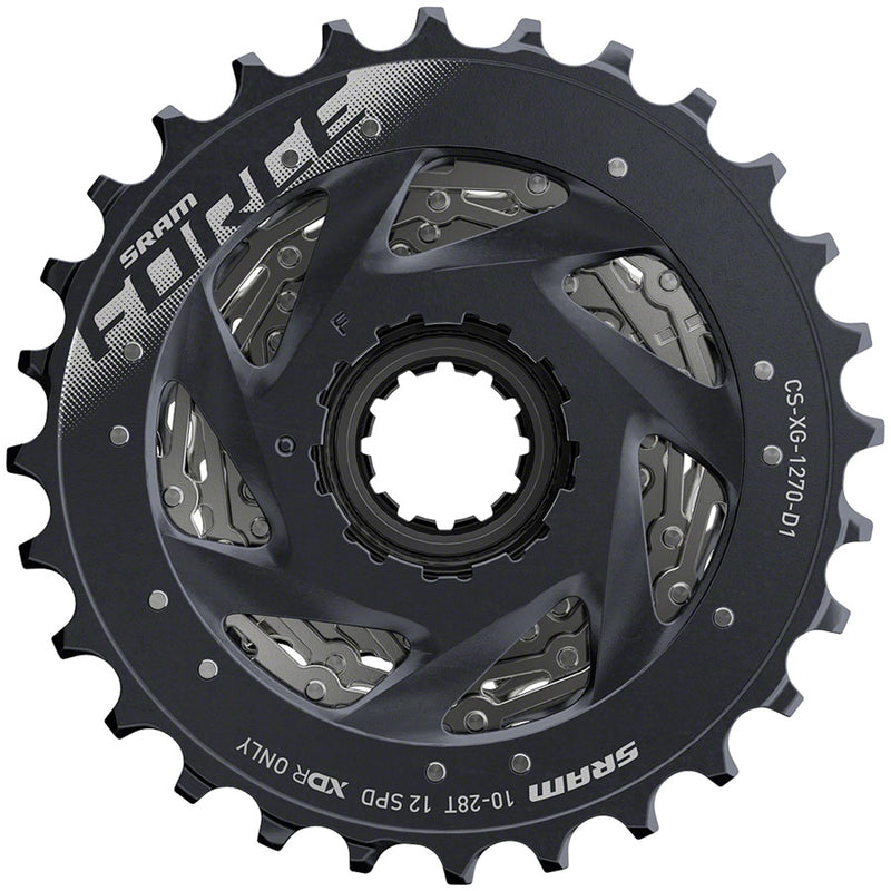 Load image into Gallery viewer, SRAM Force AXS XG-1270 Cassette - 12-Speed 10-28t Silver For XDR Driver Body
