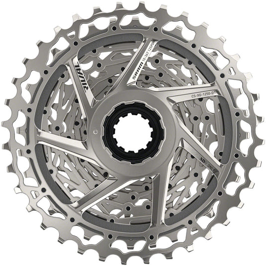 SRAM Rival AXS XG-1250 Cassette - 12-Speed 10-36t Silver For XDR Driver Body