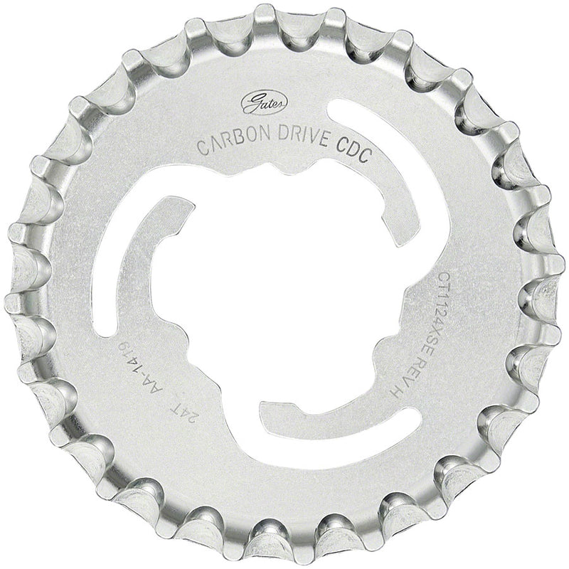 Load image into Gallery viewer, Gates Carbon Drive CDC CenterTrack Rear Sprocket for Enviolo - 24t Silver

