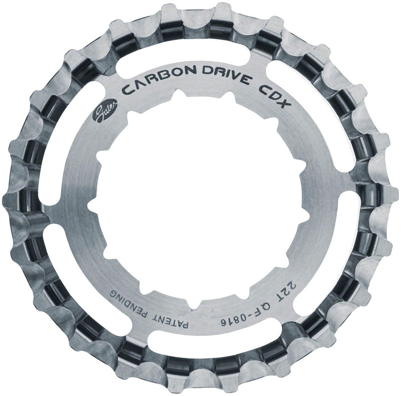 Load image into Gallery viewer, Gates Carbon Drive CDXEXP Centerlock Rear Sprocket - 22t Rohloff Splined Silver
