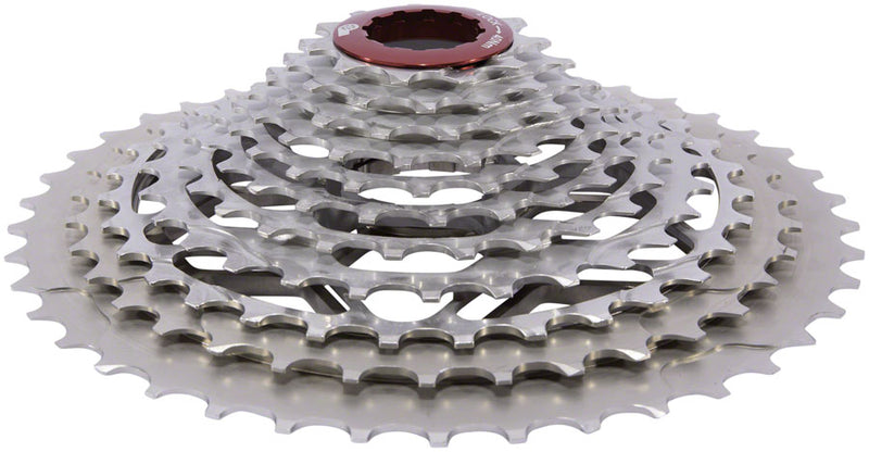 Load image into Gallery viewer, Prestacycle UniBlock PRO Gravel Cassette - 11-Speed For HG 11 Freehub 11-42 Silver
