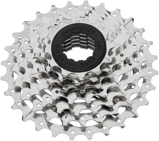microSHIFT H07 Cassette - 7 Speed 12-28t Silver Nickel Plated