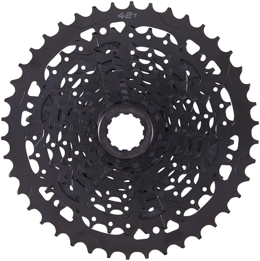 microSHIFT ADVENT Cassette - 9 Speed 11-42t Black ED Coated Alloy Large Cog