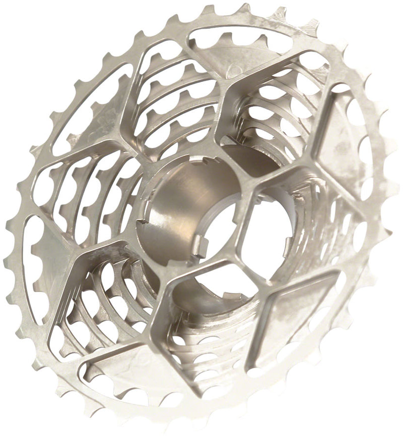 Load image into Gallery viewer, Prestacycle UniBlock PRO Cassette - 12-Speed For Campagnolo 9-12 Speed Freehub  11-32t Silver
