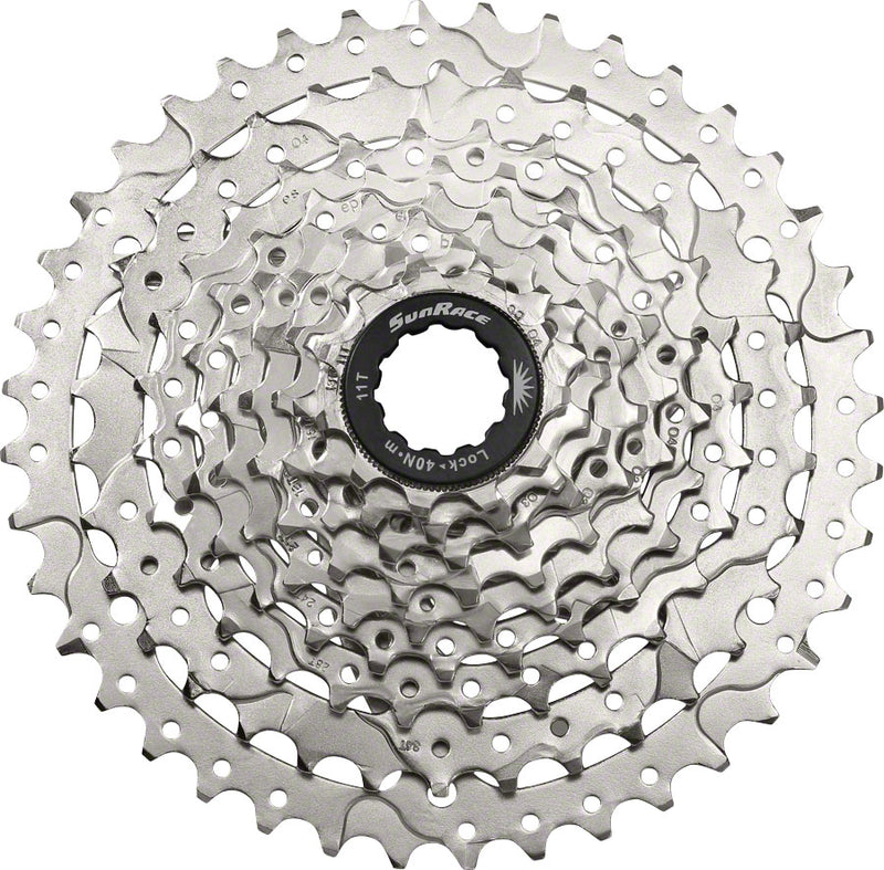 Load image into Gallery viewer, SunRace M9 Cassette - 9 Speed 11-40t Silver
