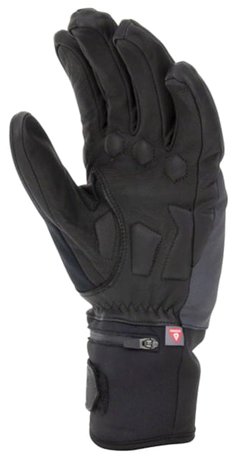 Load image into Gallery viewer, SealSkinz Upwell Waterproof Heated Gloves - Black Full Finger Small
