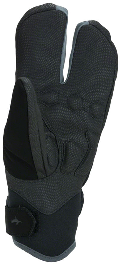Load image into Gallery viewer, SealSkinz Barwick Xtreme Split Finger Gloves - Black/Gray Full Finger Medium
