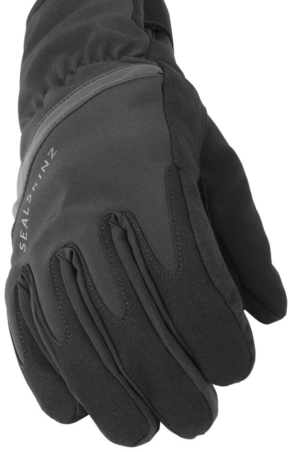 Load image into Gallery viewer, SealSkinz Bodham Waterproof Gloves - Black Full Finger Large
