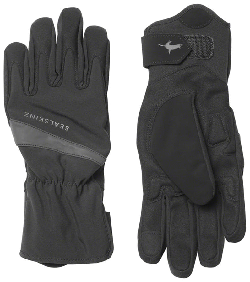 Load image into Gallery viewer, SealSkinz Bodham Waterproof Gloves - Black Full Finger Large
