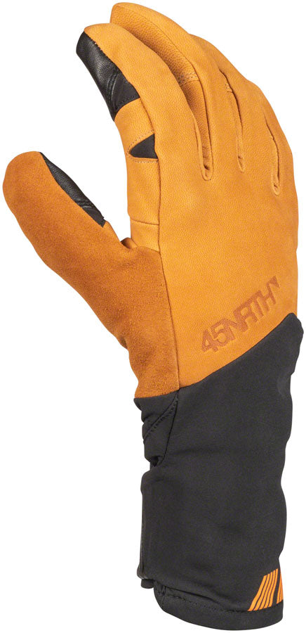 45NRTH 2023 Sturmfist 5 LTR Leather Gloves - Tan/Black Full Finger Medium