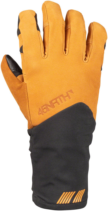 45NRTH 2023 Sturmfist 5 LTR Leather Gloves - Tan/Black Full Finger X-Small