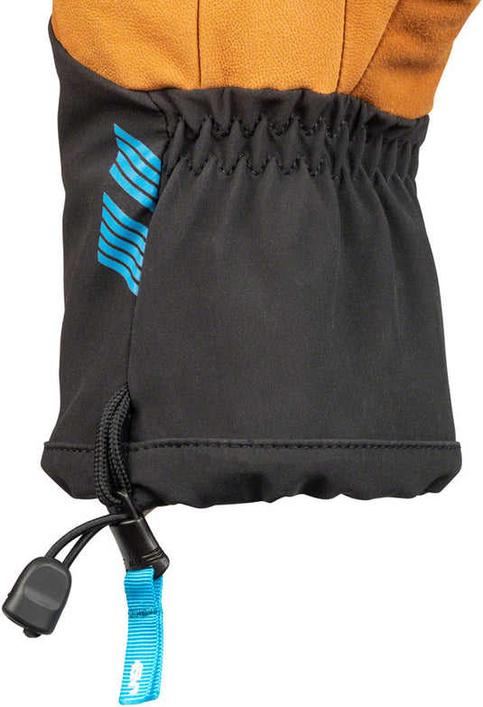45NRTH 2023 Sturmfist 4 LTR Leather Gloves - Tan/Black Lobster Style Small