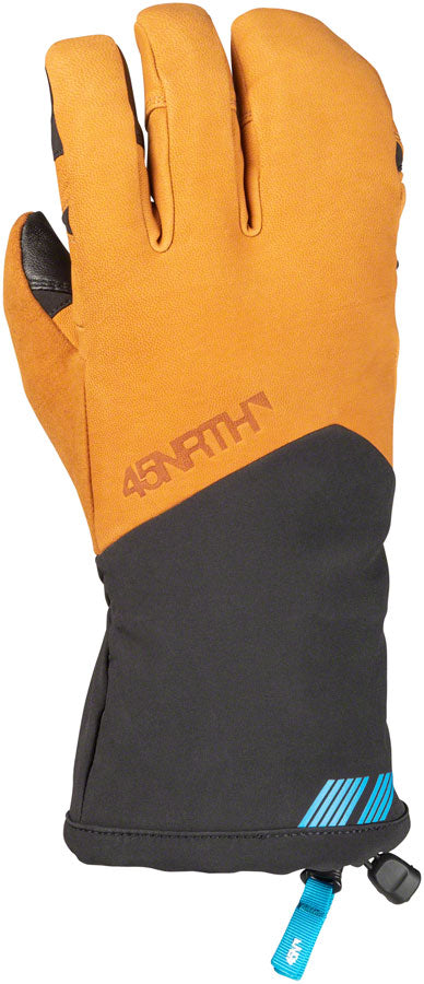 45NRTH 2022 Sturmfist 4 LTR Leather Gloves - Tan/Black Lobster Style Medium