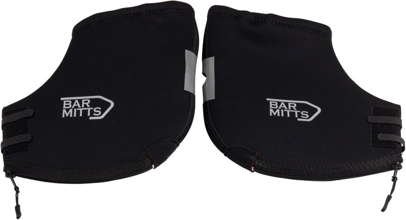 Load image into Gallery viewer, Bar Mitts Extreme Mountain/Flat Bar Pogies for Mirrors - Black Small/Medium
