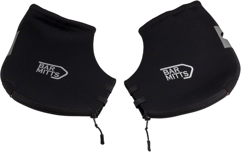 Load image into Gallery viewer, Bar Mitts Extreme Mountain/Flat Bar Pogies for Mirrors - Black Small/Medium
