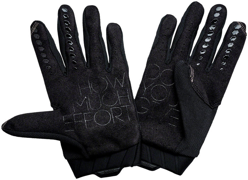 Load image into Gallery viewer, 100% Geomatic Gloves - Black/Charcoal Full Finger Mens Small
