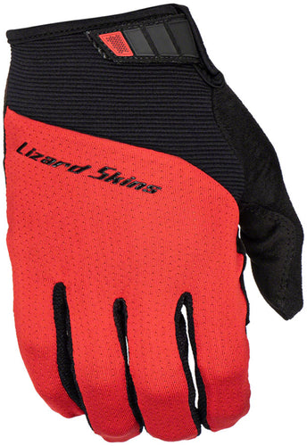 Lizard Skins Monitor Traverse Full Finger Gloves Crimson Red XL Pair