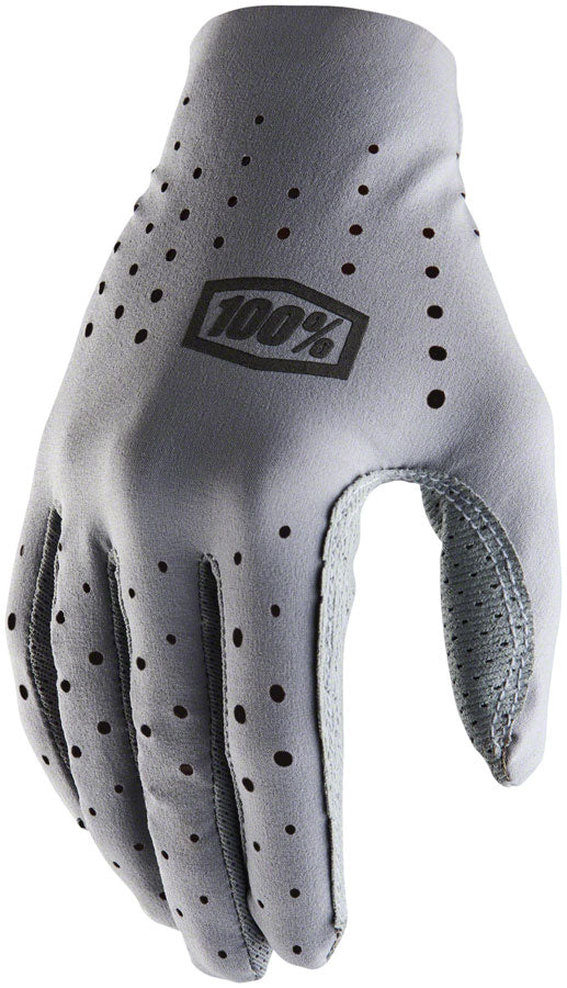 100% Sling Gloves - Gray Full Finger Womens Large