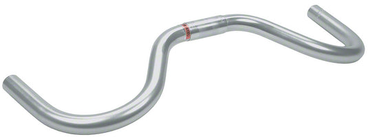 Nitto Moustache Handlebar: 25.4mm Bar Clamp 515mm Width Alloy Silver