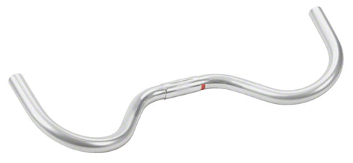 Nitto Moustache Handlebar: 26.0mm Bar Clamp 515mm Width Alloy Silver