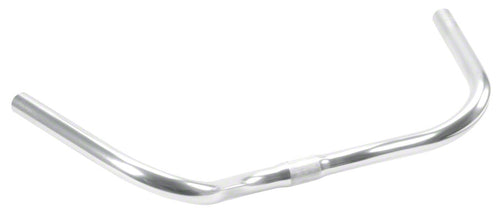Nitto Swept Back Handlebar 25.4mm Bar Clamp 70 Degree Bend 65mm Rise 485mm Width Alloy Silver