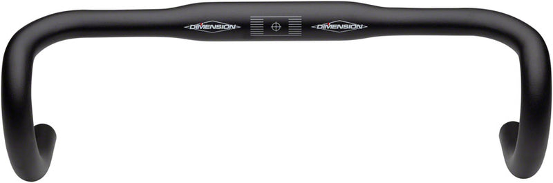 Load image into Gallery viewer, Dimension Flat Top Shallow Drop Handlebar - Aluminum 31.8mm 42cm Black
