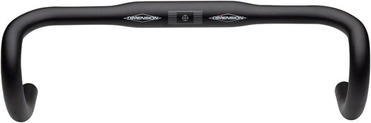 Dimension Flat Top Shallow Drop Handlebar - Aluminum 31.8mm 42cm Black