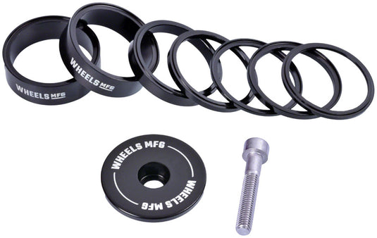 Wheels Manufacturing Essential StackRight Headset Spacer Kit - Black