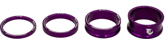 Wolf Tooth Headset Spacer Kit 3 5 10 15mm Purple