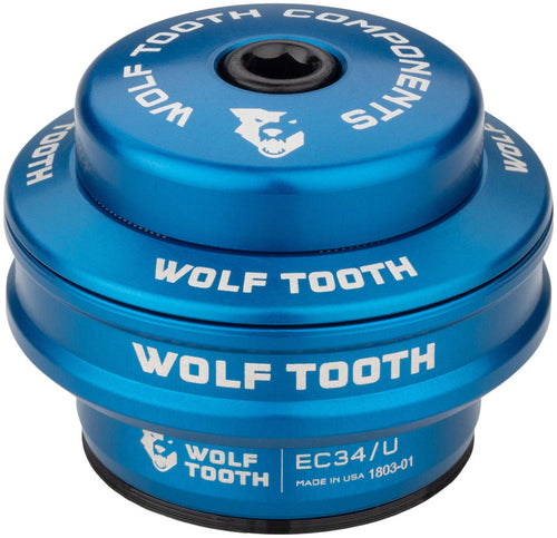 Wolf Tooth Premium Headset - EC34/28.6 Upper 16mm Stack Blue