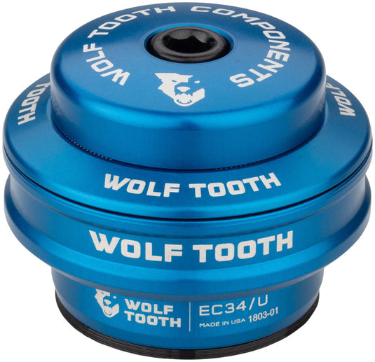 Wolf Tooth Premium Headset - EC34/28.6 Upper 16mm Stack Blue